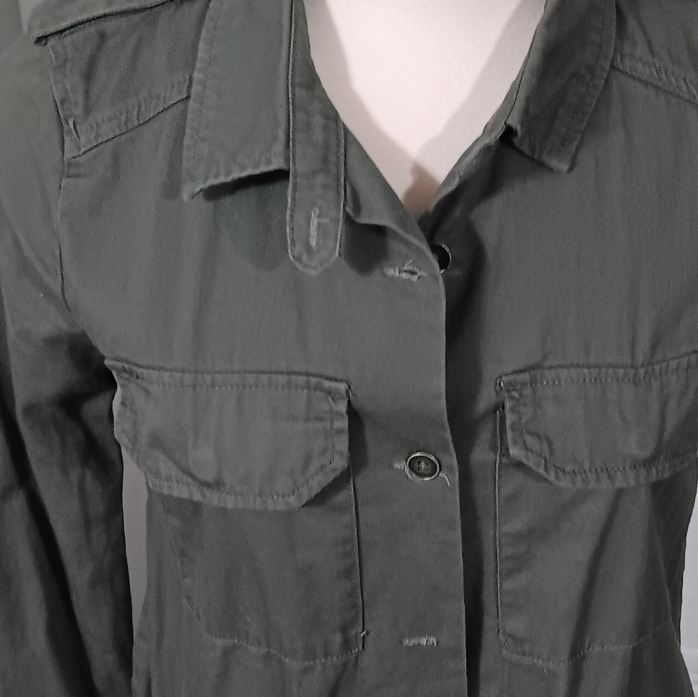 Adam Levine Olive Green Button-Up Shirt